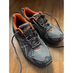 ASICS T233N Gel Venture Charcoal BLACK Gray Mens Size 10.5 RUNNING SNEAKERS